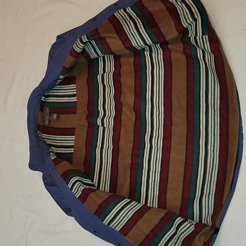 Moose Creek Shacket Blue Button Down Lined Undern… - image 6